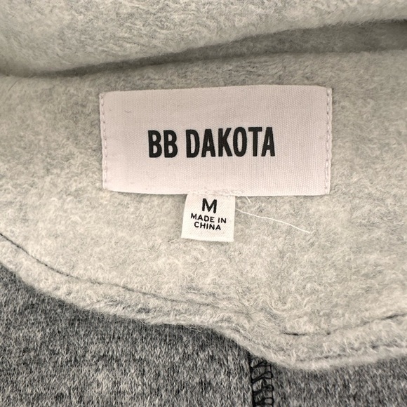 BB Dakota Tri-Tone Wool Blend Moto Style Jacket - Picture 9 of 10